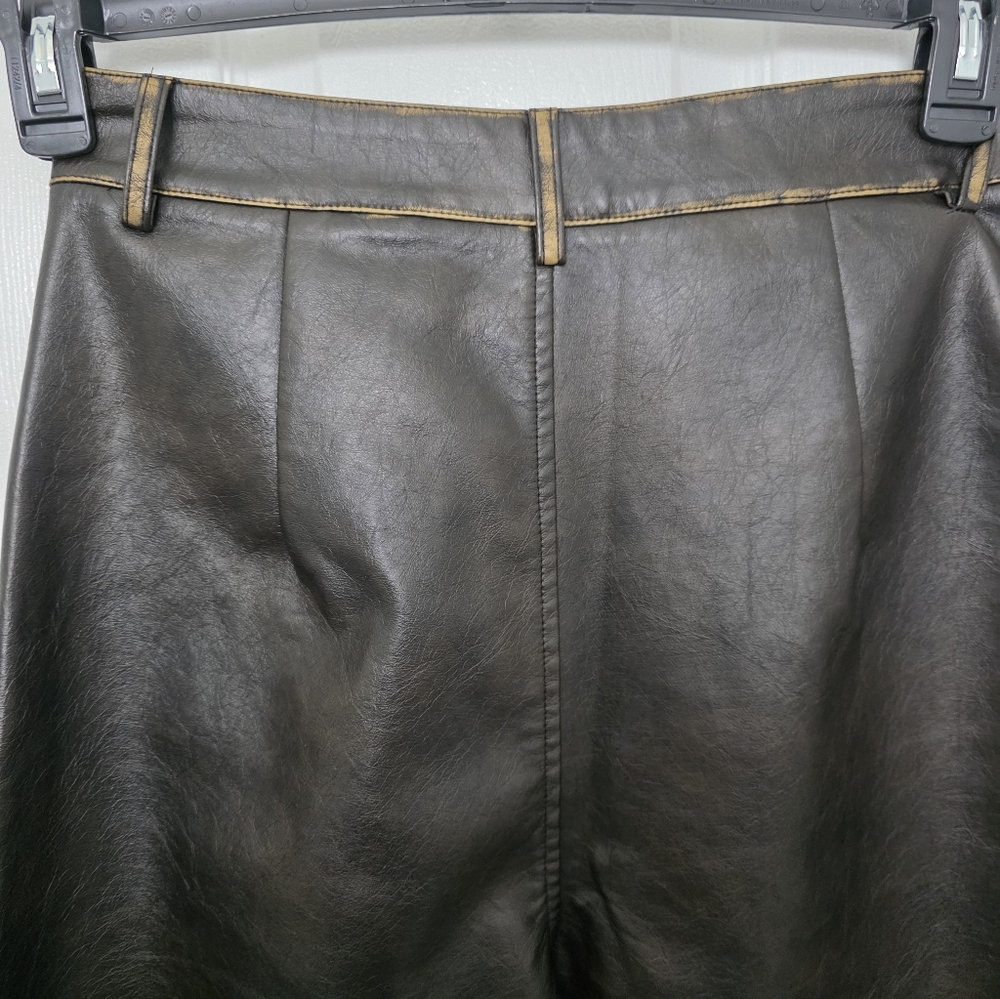 Anewsta Maillard Fashionable Vintage Washed-Out Women Long Pants US4 Chocolate - Picture 8 of 9